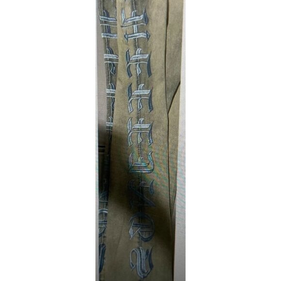 Pheelings Light Blue Distressed Cotton Blend Jeans With Embroidered Lettering - Picture 4 of 14